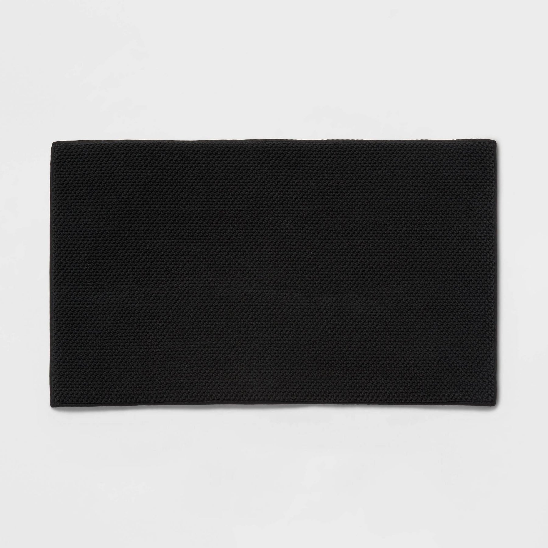 20"x34" Performance Plus Cotton Memory Foam Bath Rug Black - Threshold