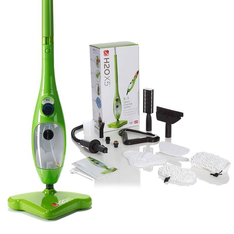 H2O X5 Steam Mop and Handheld Steam Cleaner ÿ Multifunctional & Multipurpose System for Floors, Carpets, Windows, Upholstery, Kitchens & Bathrooms (
