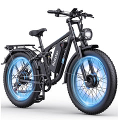 Dual Motor PEAK 3000W Electric Bike for Adults, 31mph 48V 23ah Electric Bicycle, 26" Fat Tire Mountain Bike UL2849
