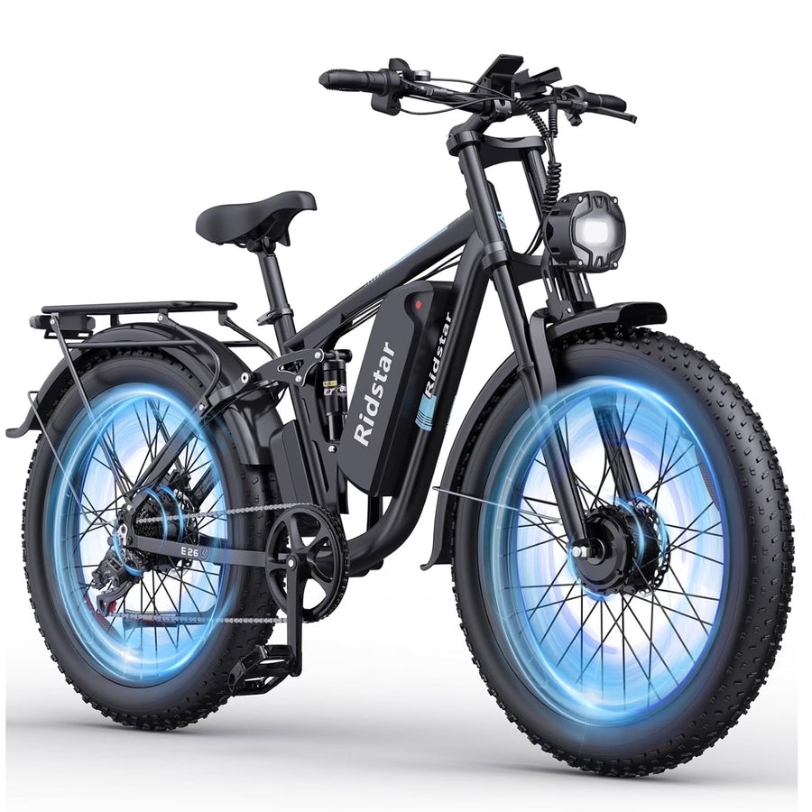 Dual Motor PEAK 3000W Electric Bike for Adults, 31mph 48V 23ah Electric Bicycle, 26" Fat Tire Mountain Bike UL2849